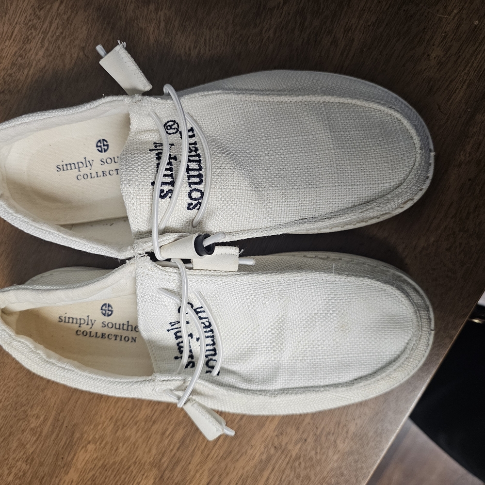Simply Southern Men's White Casual Shoes